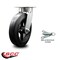 Service Caster 8 Inch Kingpinless Rubber on Steel Wheel Swivel Caster with Swivel Lock SCC SCC-KP30S820-RSR-BSL - alternate 2